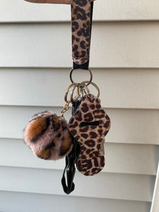 Cheetah Print Keychain