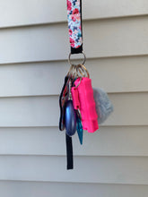 Load image into Gallery viewer, Blue and Pink Blossom Keychain
