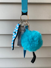 Load image into Gallery viewer, Blue Chevron Keychain
